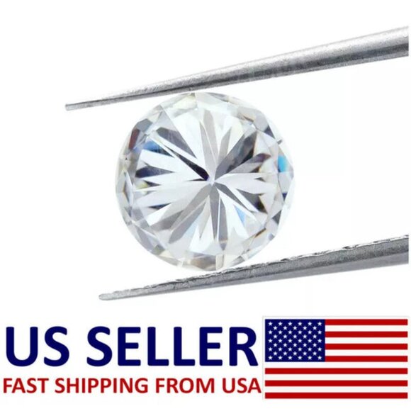2.00 Carat Round Cut Real Moissanite 8mm Small Size D Color Clarity: VVS1 Purity - Picture 6 of 8